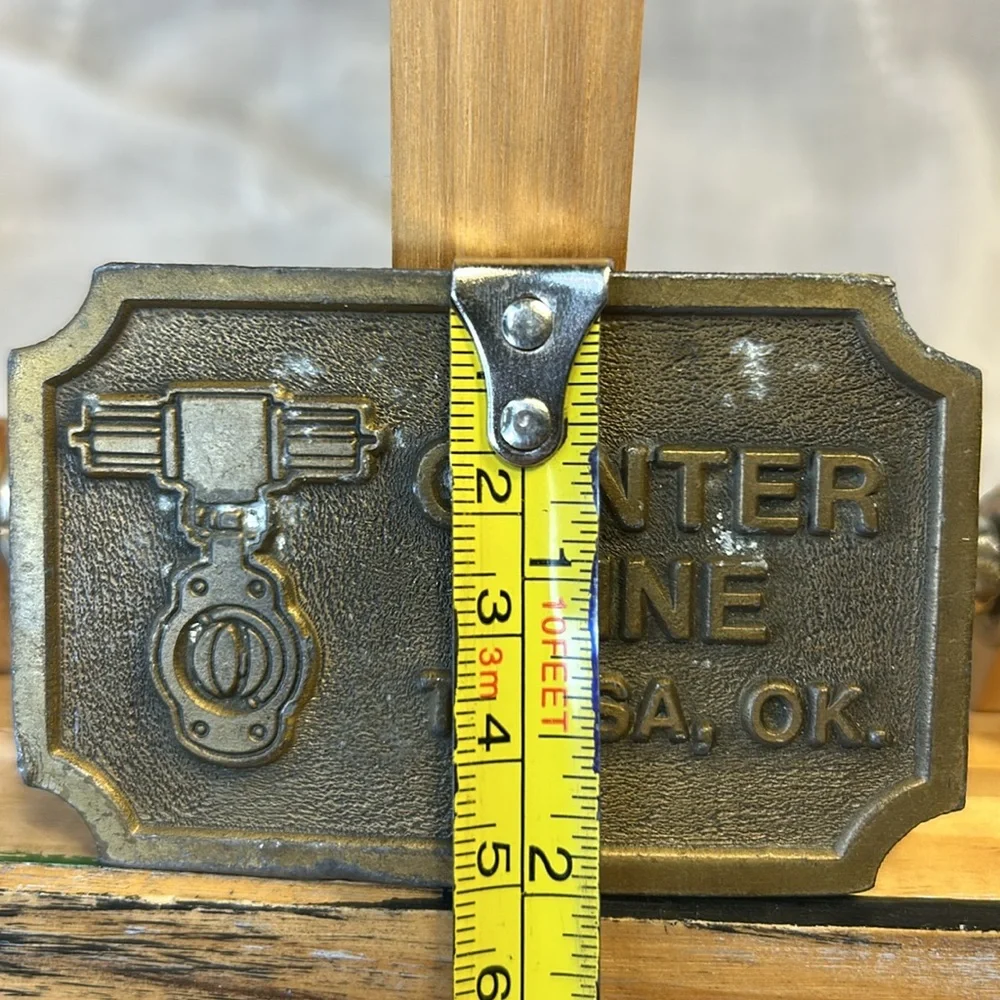 Center Line Tulsa, OK vintage belt buckle made in USA